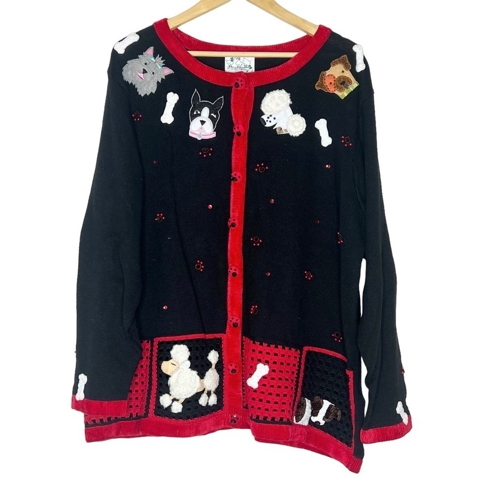 Quacker Factory Novelty Dog Cardigan